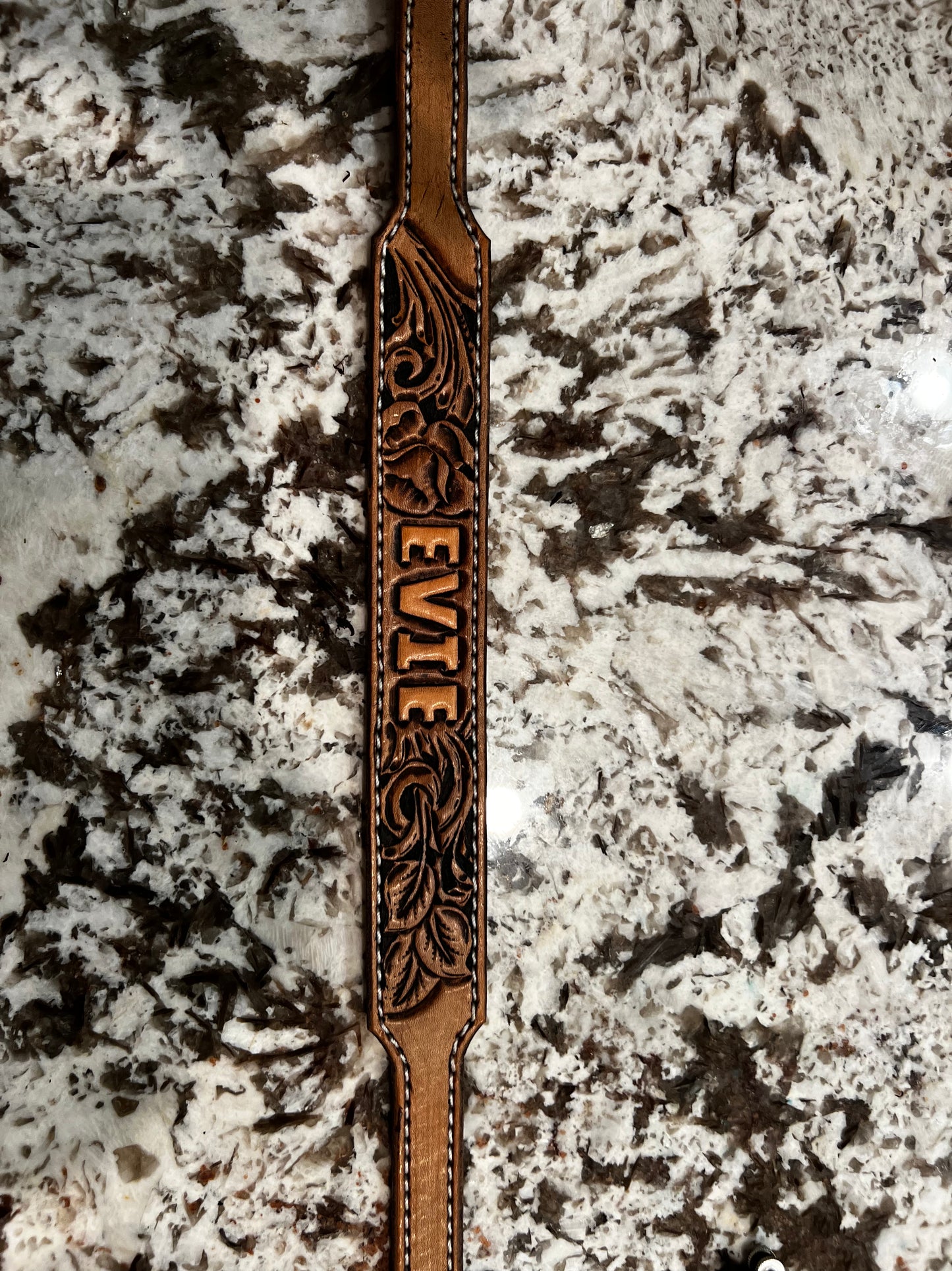 Small leather dog collar